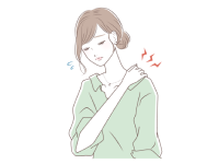肩が痛い女性